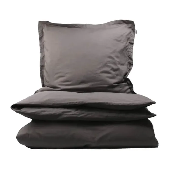 Turiform Pure Sleep Sengetøj B 140 x L 220 cm - Bomuldssatin - Grå