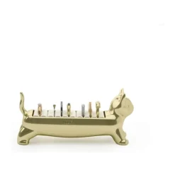 Umbra Alicat Smykkeholder H 5,7 x L 12,1 cm - Zink - Messingfarvet