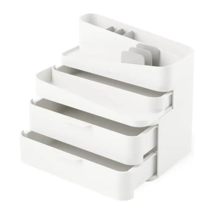 Umbra Glam Opbevaringskasse H 28,4 x B 26,7 x L 18,4 cm - Plastik - Hvid