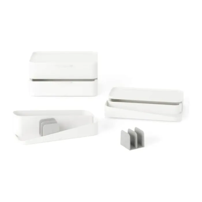 Umbra Glam Opbevaringskasse H 28,4 x B 26,7 x L 18,4 cm - Plastik - Hvid