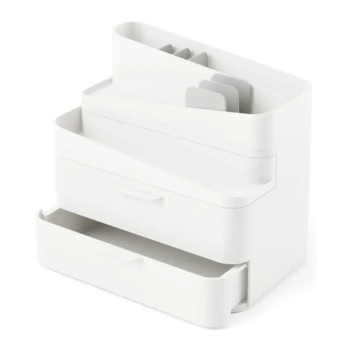 Umbra Glam Opbevaringskasse H 28,4 x B 26,7 x L 18,4 cm - Plastik - Hvid