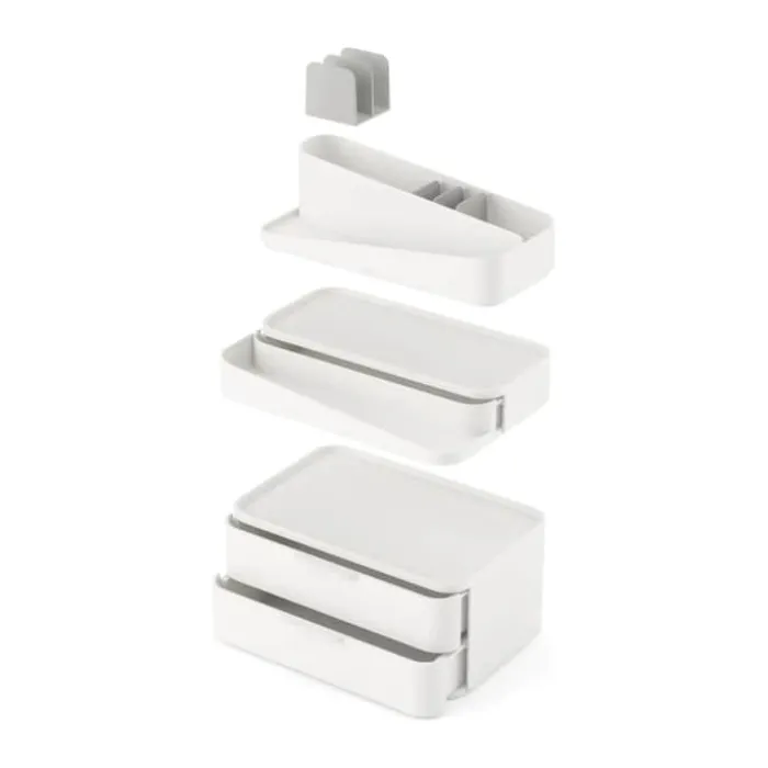 Umbra Glam Opbevaringskasse H 28,4 x B 26,7 x L 18,4 cm - Plastik - Hvid