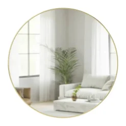 Umbra Hubba Spejl Ø 86 cm - Messing