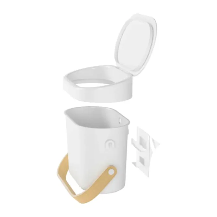 Umbra Kompostspand 4 liter - Genbrugsplast - Hvid