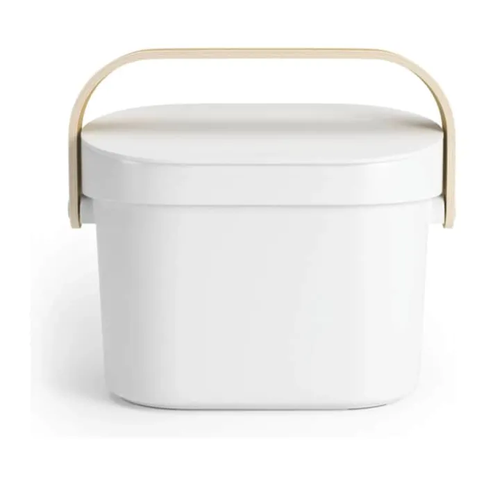 Umbra Kompostspand 4 liter - Genbrugsplast - Hvid