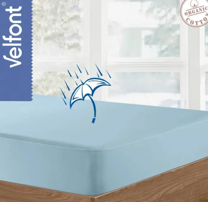 Velfont Vådliggerlagen B 70 x L 140 - Bomuld - Powder blue