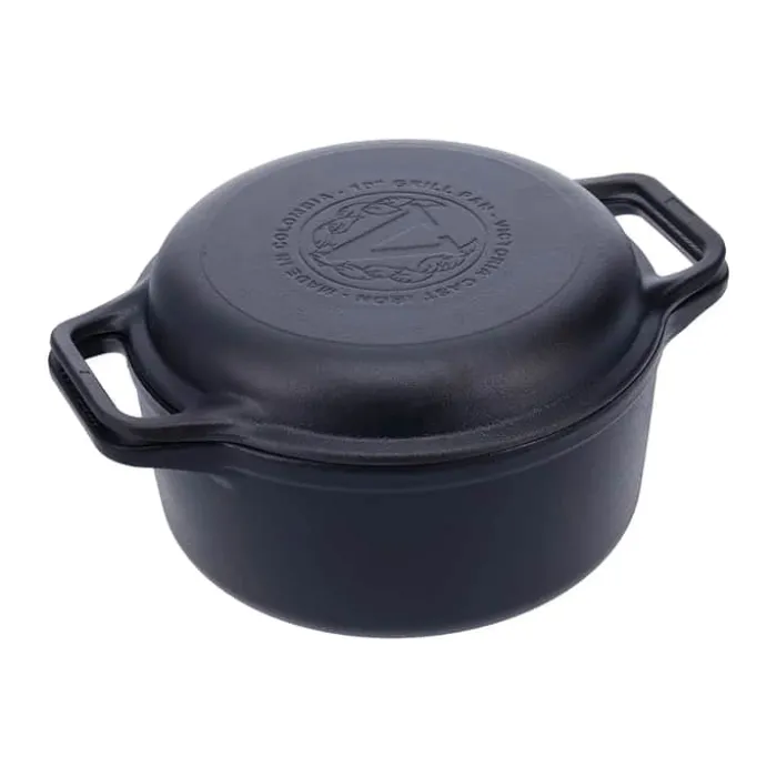 Victoria Emaljeret Gryde 5.7 liter - Støbejern - Sort