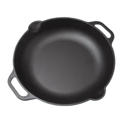 Victoria Emaljeret Stegepande Ø 33 cm - Støbejern - Sort