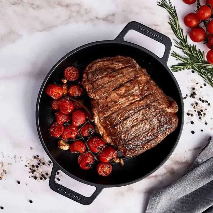 Victoria Grillpande Ø 25 cm - Støbejern - Sort