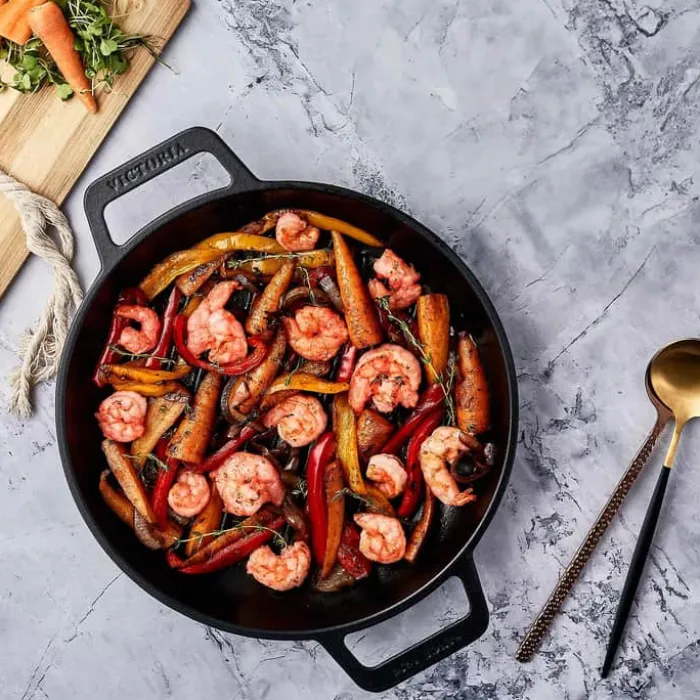 Victoria Grillpande Ø 25 cm - Støbejern - Sort