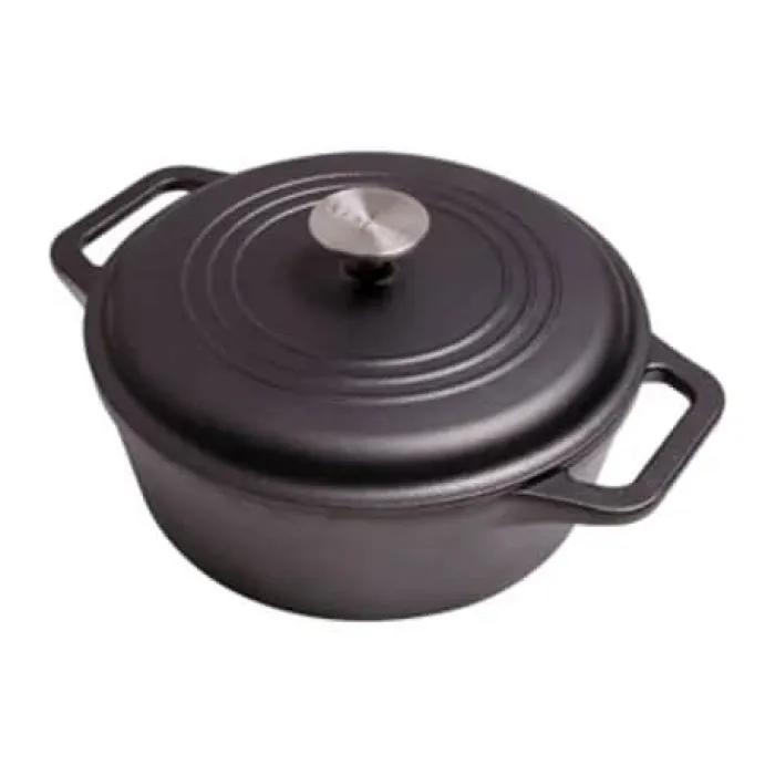 Victoria Seasoned Dutch Oven Gryde 1,9 liter - Støbejern - Sort