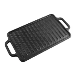 Victoria Seasoned Vendbar Stegeplade B 21 x L 33 cm - Støbejern - Forbehandlet