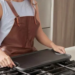 Victoria Seasoned Vendbar Stegeplade B 25 x L 47 cm - Støbejern