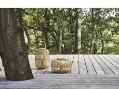Villa Collection Alia Lanterne H 25 x Ø 38 cm - Bambus/Glas - Natur