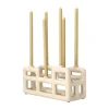 Villa Collection Lyst Lysestage H 13,5 x B 10 x L 28 cm - Polyresin - Sand