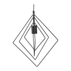 Villa Collection Pendel E27 - Metal - Sort