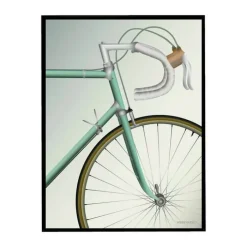 Vissevasse Plakat Racing Bicycle B 30 x L 40 cm - Silkmat papir - Flerfarvet