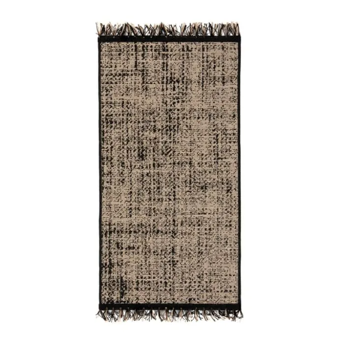Vivaraise Axel Gulvtæppe B 60 x L 110 cm - Polypropylen - Sort/Beige