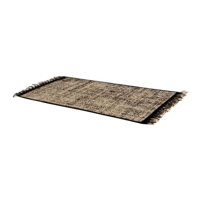 Vivaraise Axel Gulvtæppe B 60 x L 110 cm - Polypropylen - Sort/Beige