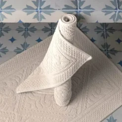 Vivaraise Enzo Bademåtte B 54 x L 140 cm - Bomuld - Ciment
