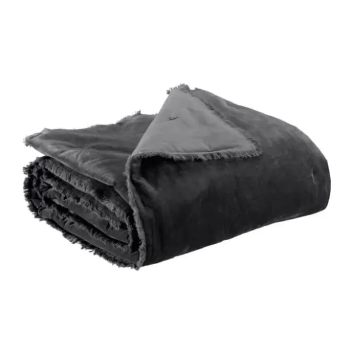 Vivaraise Fara Plaid B 135 x L 200 cm - Bomuld - Caviar