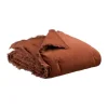 Vivaraise Fara Plaid B 135 x L 200 cm - Bomuld - Caramel