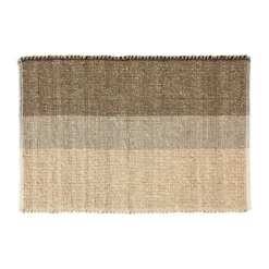 Vivaraise Karan Gulvtæppe B 60 x L 90 cm - Søgræs/bomuld - Brun