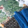 Vivaraise Tana Plaid B 140 x L 200 cm - Bomuld - Blågrøn