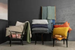 Vivaraise Tana Plaid B 140 x L 200 cm - Bomuld - Carbon