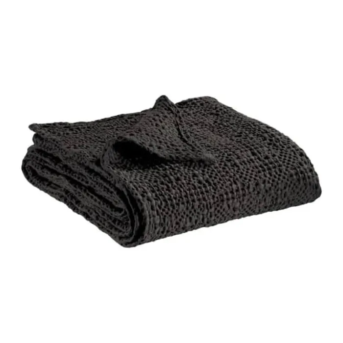 Vivaraise Tana Plaid B 140 x L 200 cm - Bomuld - Carbon