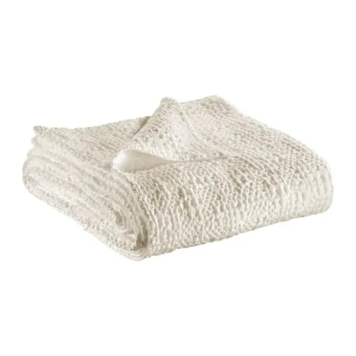 Vivaraise Tana Plaid B 140 x L 200 cm - Bomuld - Chalk