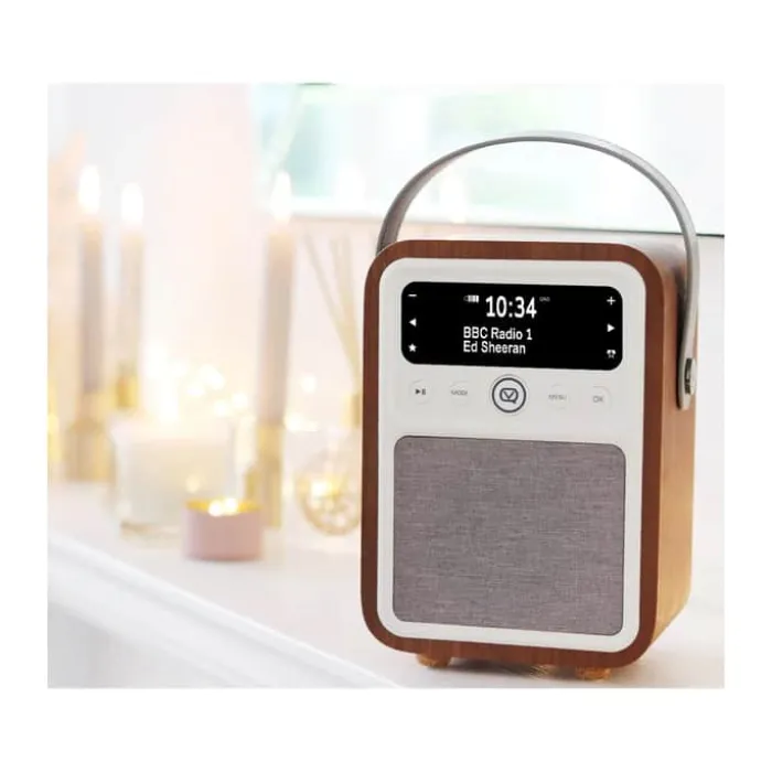 VQ Monty Radio DAB+ og FM radio - Bluetooth forbindelse - Valnød