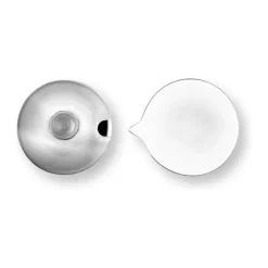 VT Wohnen Sukker/flødesæt - 2 dele Ø 8,8 cm - Porcelæn - Sølvfarvet