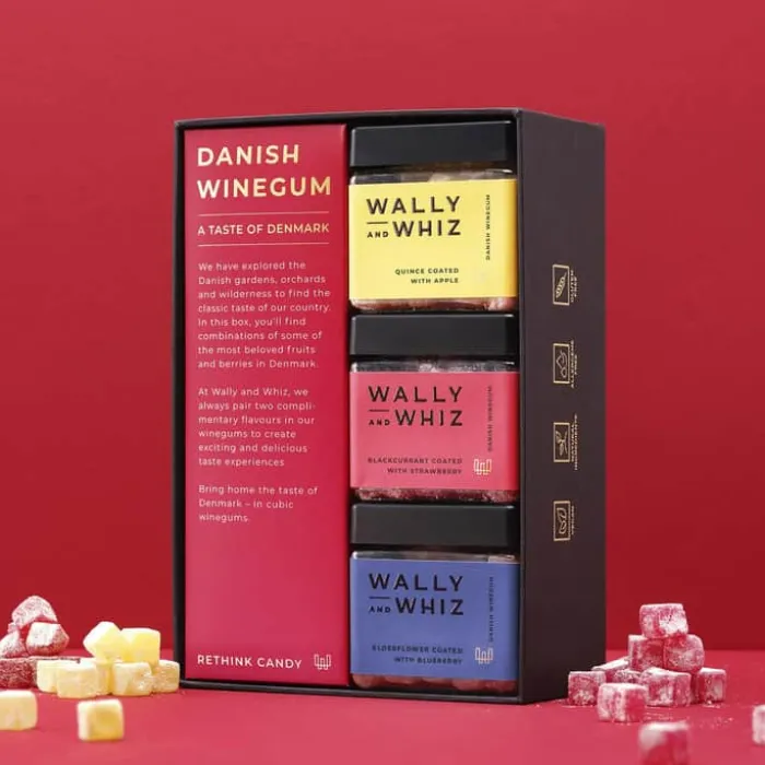 Wally and Whiz Vingummi - A Taste of Denmark 420 g - 3 bøtter