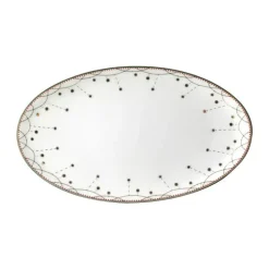 Wik & Walsøe Julemorgen Girlander Oval Asiet Ø 20 cm- Porecelæn - Multifarvet