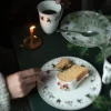 Wik & Walsøe Julemorgen Story Middagstallerken - 2 stk Ø 25 cm- Porcelæn - Multifarvet