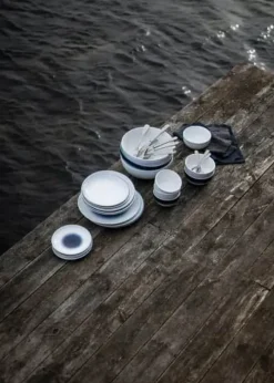 Wik & Walsøe Osean Galakse Asiet Ø 16 cm - Porecelæn - Blå/hvid