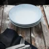 Wik & Walsøe Osean Hav Dyp Tallerken Ø 23 cm - Porecelæn - Blå/hvid
