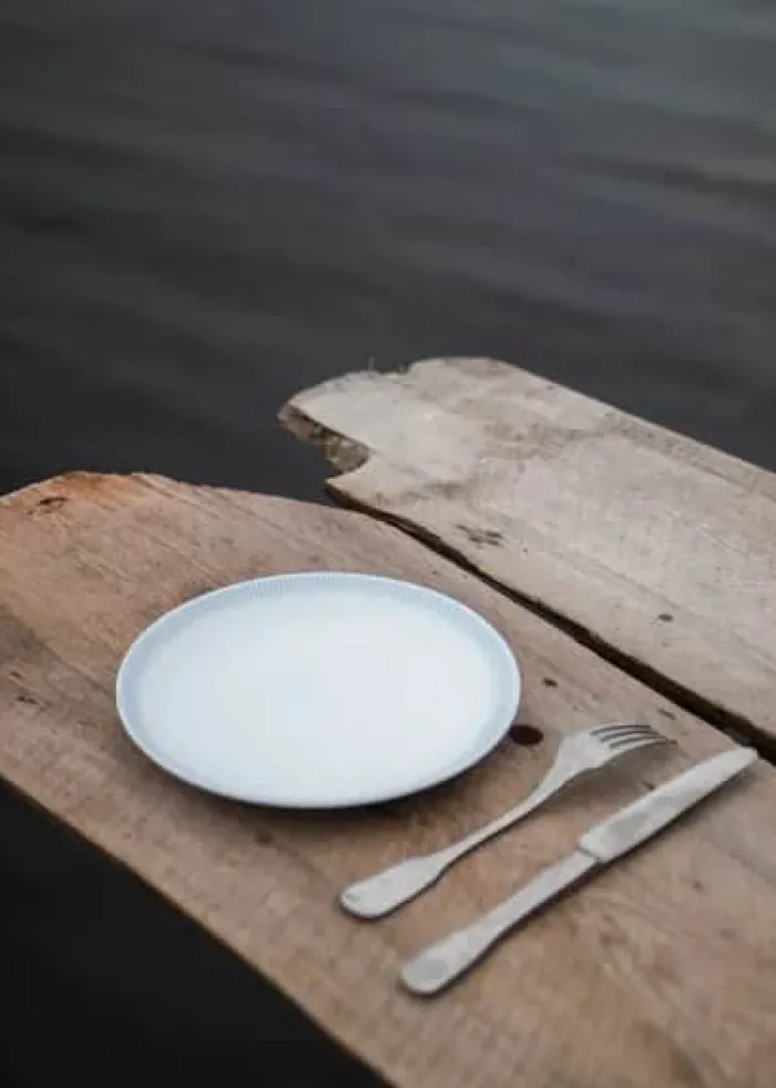 Wik & Walsøe Osean Horisont Asiet Ø 16 cm - Porecelæn - Blå/hvid