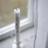 Wik & Walsøe Slåpeblom Lysestage H 5,5 cm - Benporcelæn - Hvid/rosa