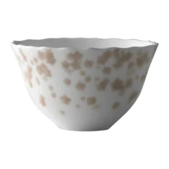 Wik & Walsøe Slåpeblom Skål Ø 14 cm - Benporcelæn - Hvid/rosa