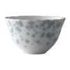Wik & Walsøe Slåpeblom Skål Ø 14 cm - Benporcelæn - Hvid/blå