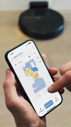 Wilfa Robotstøvsuger RVC-D4000SL Arbejdstid: 140 min. - 2-i-1-funktion - Styres via app
