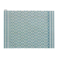 Winkler Kadra Dækkeserviet - 6 stk. B 33 x L 45 cm - Pvc/polyester - Peacock
