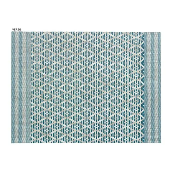 Winkler Kadra Dækkeserviet - 6 stk. B 33 x L 45 cm - Pvc/polyester - Peacock