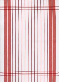 Winkler Petites Rayures Viskestykke B 50 x L 70 cm - Bomuld - Rød