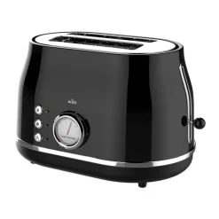Witt Premium Retro Brødrister H 34,6 x B 24,5 cm - 1000 Watt - Sort