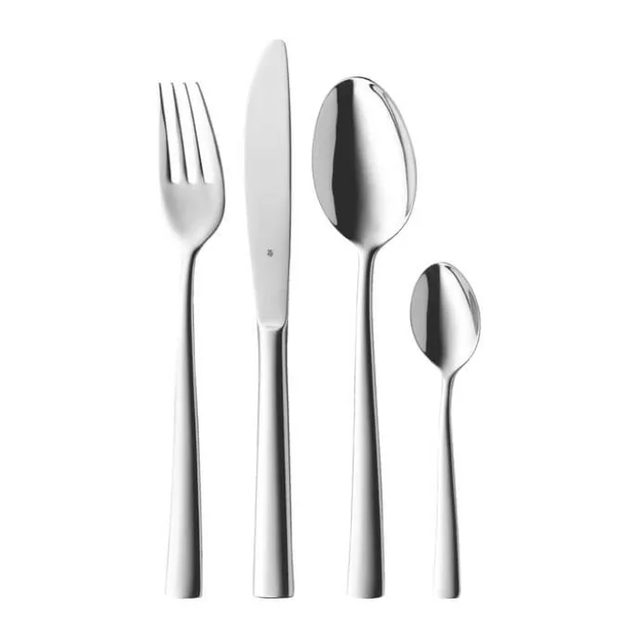 WMF Philadelphia Bestiksæt - 24 dele 6 kuverter - Rustfrit stål - Blank