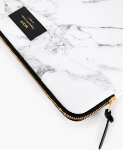 Wouf White Marble iPad sleeve H 16,9 x 24 cm - Hvid marmor