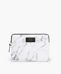 Wouf White Marble iPad sleeve H 16,9 x 24 cm - Hvid marmor